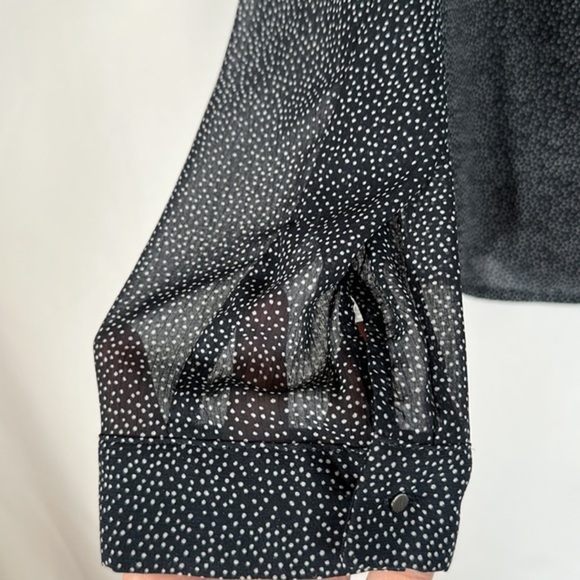 Gentle Fawn Navy Blue Open Back Polkadot Blouse - Picture 7 of 11